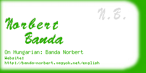 norbert banda business card